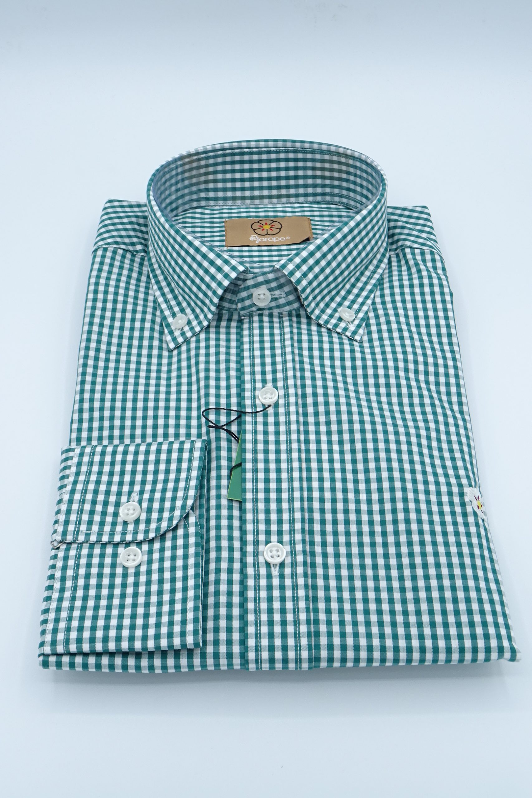 Camisa de Hombre Cuadros Vichy Verde – Pejarape - Imagen 3