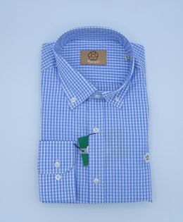 Camisa de Hombre Cuadros Vichy Azul – Pejarape