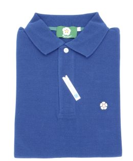 Polo de Hombre Azul Marino- Flor con borde negro