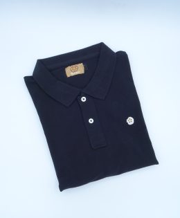 Polo de hombre Negro