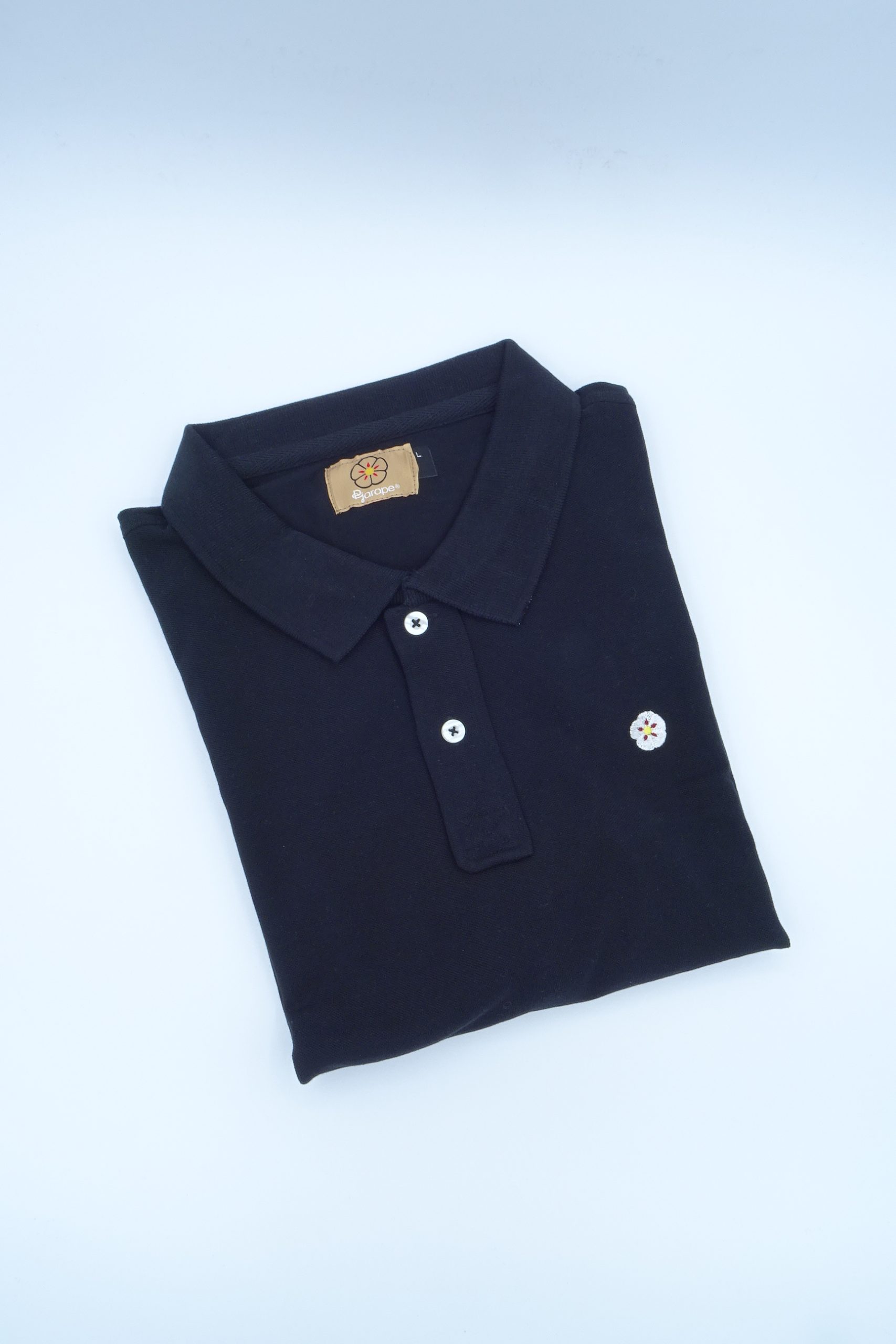 Polo de hombre Negro