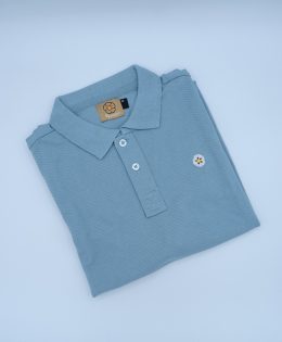 Polo de Hombre Azul Celeste Pastel
