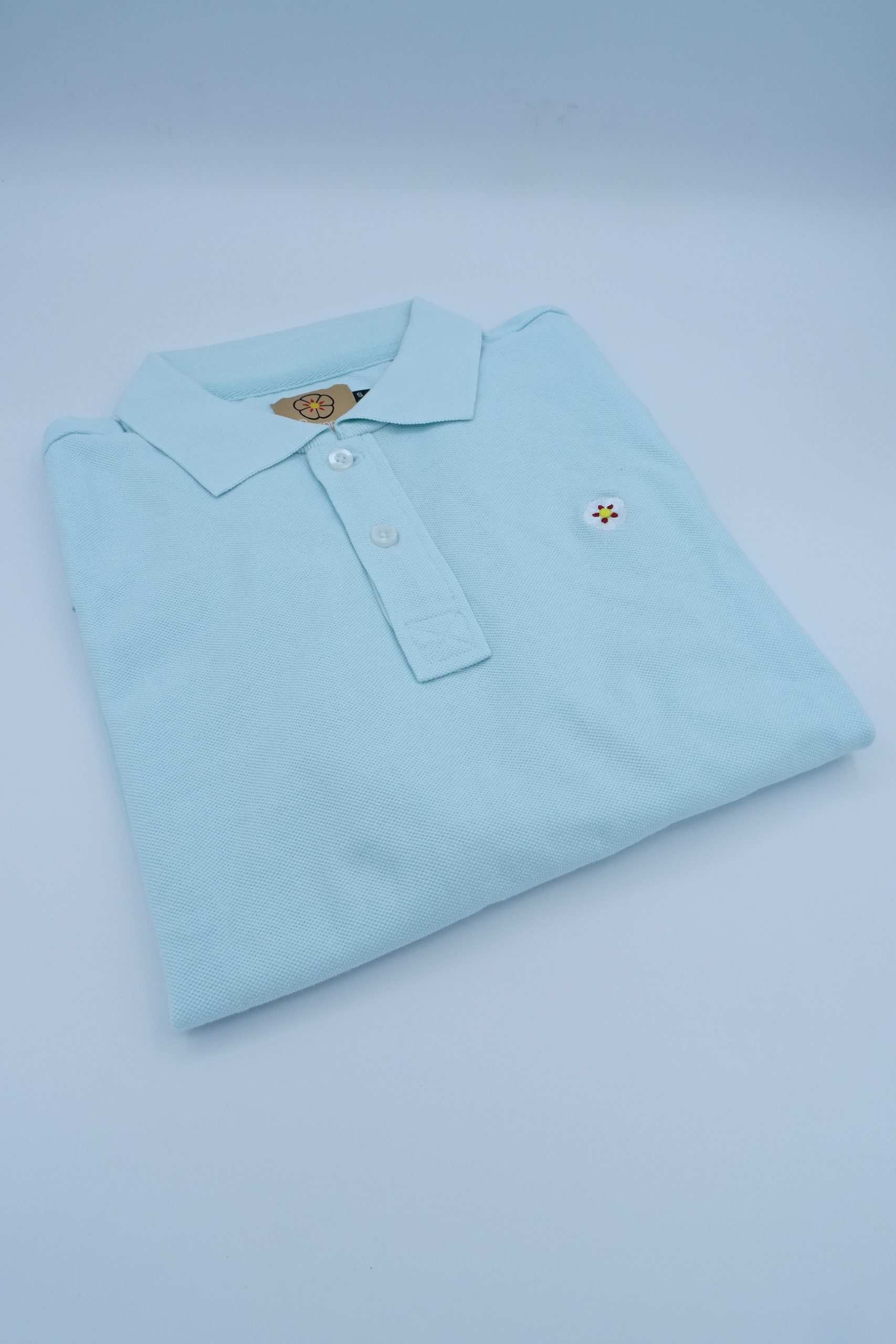 Polo de Hombre Azul Pastel - Imagen 2