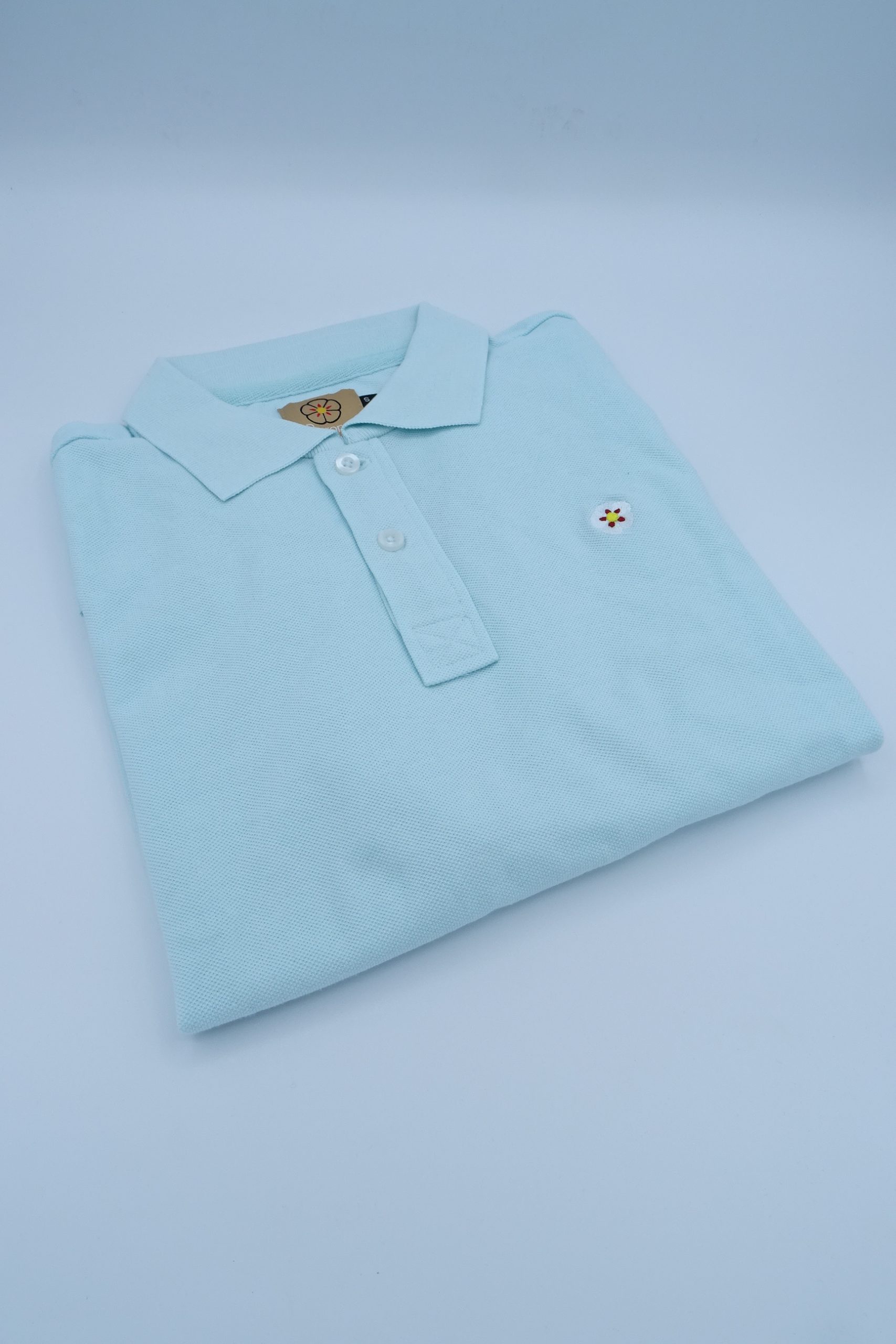Polo de Hombre Azul Pastel - Imagen 3