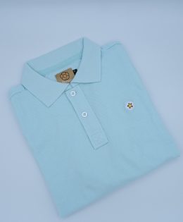Polo de Hombre Azul Pastel