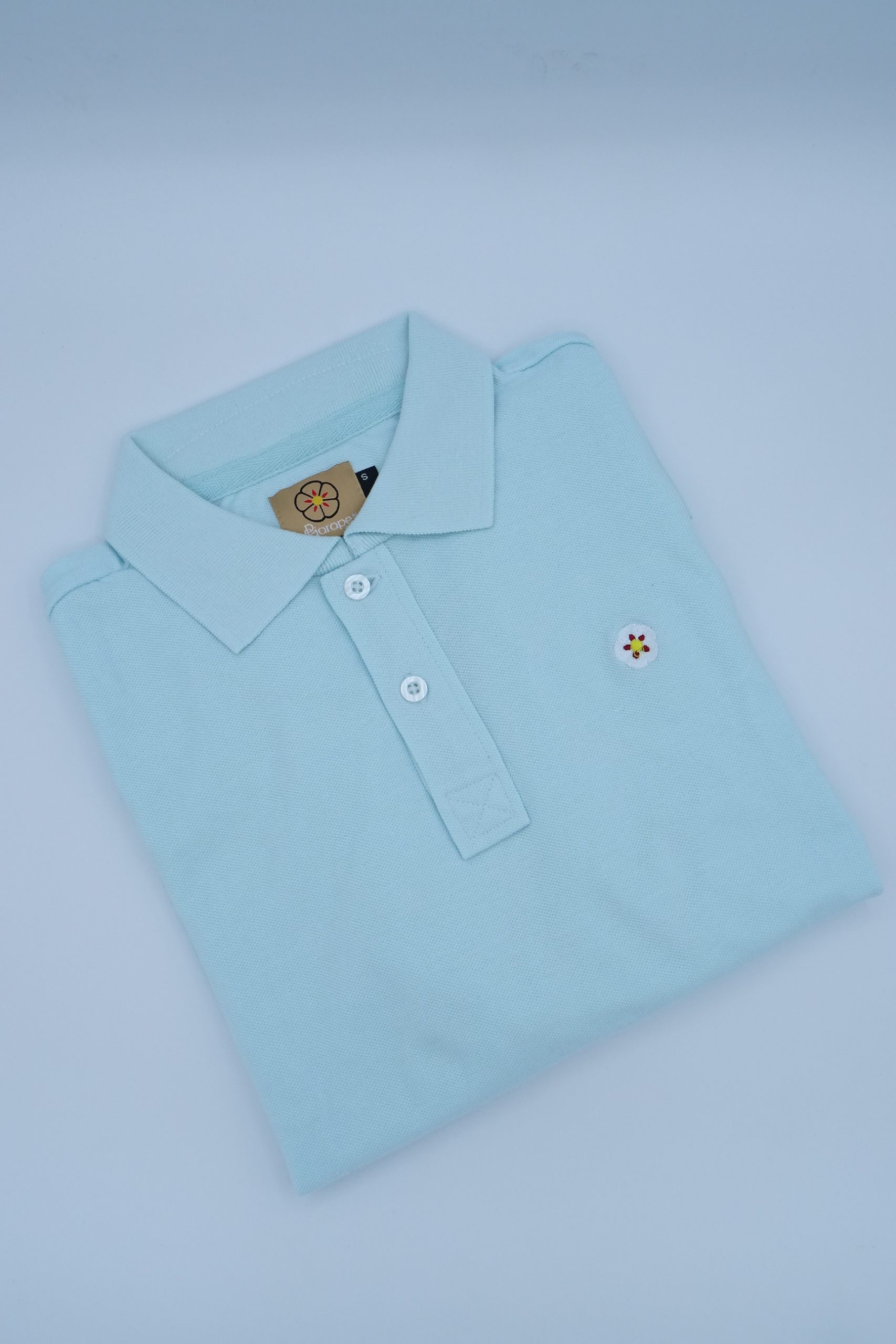 Polo de Hombre Azul Pastel