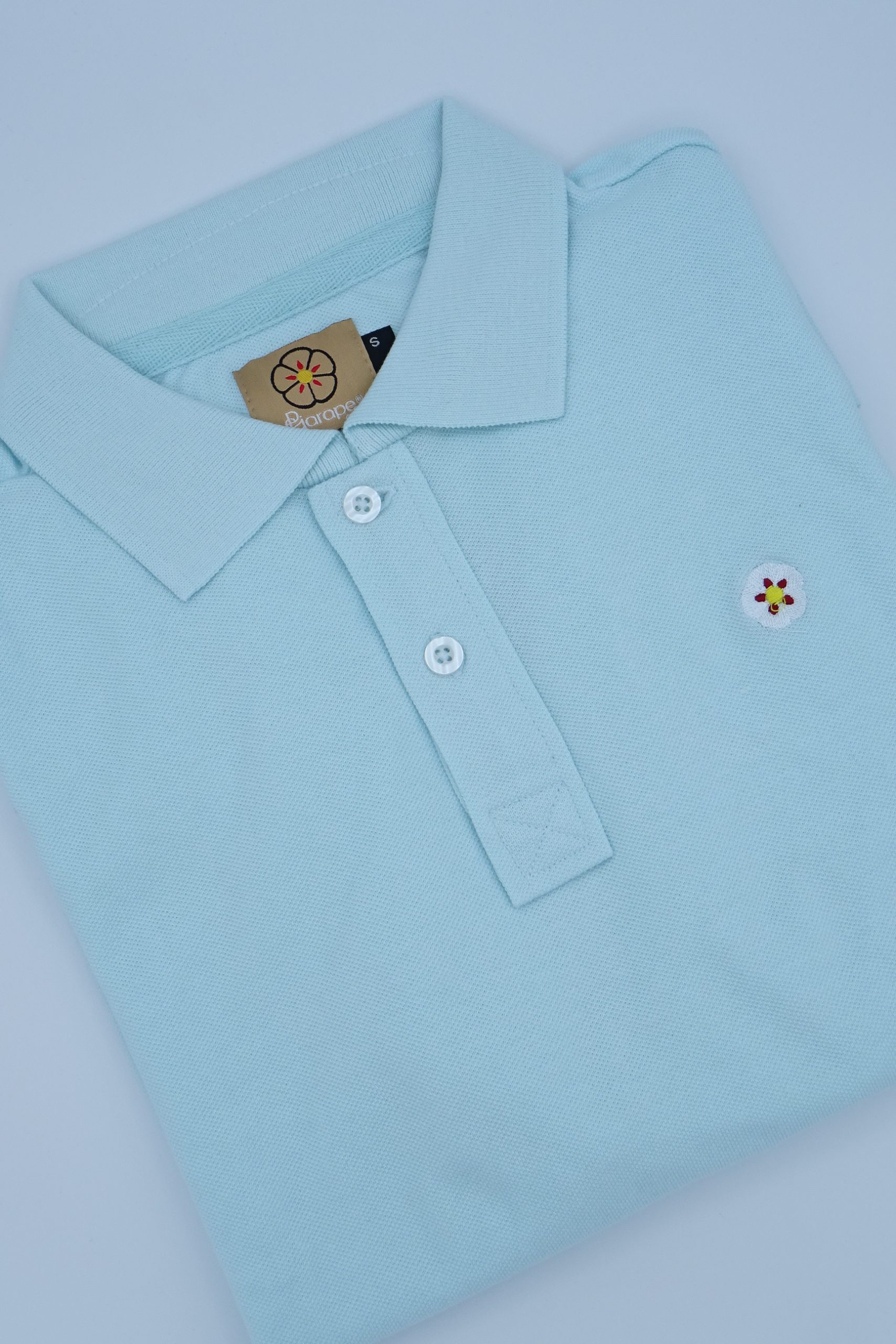 Polo de Hombre Azul Pastel - Imagen 4